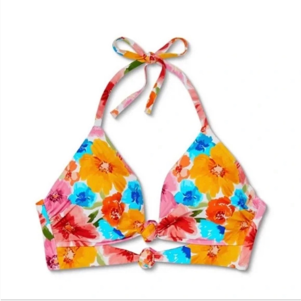 Shade & Shore Lightly Lined Floral Bikini Top